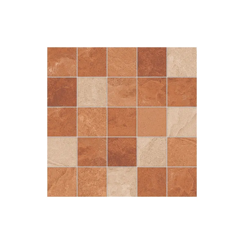 PLATINUM I-TILES DIEGO TERRACOTTA TERRACOTTA CERAMIC FLOOR, RUSTIC SQUARE BLOCK
